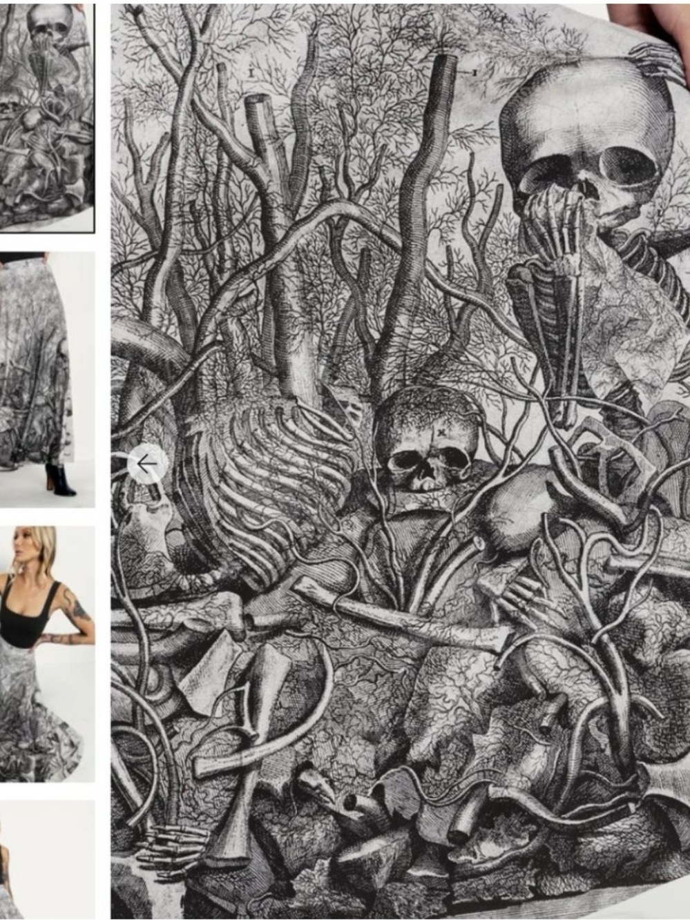 (M) Blackmilk Forest of Veins Limited Maxi Skirt - Picture 3 of 3